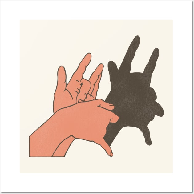 Devil Shadow Puppet Wall Art by darklordpug